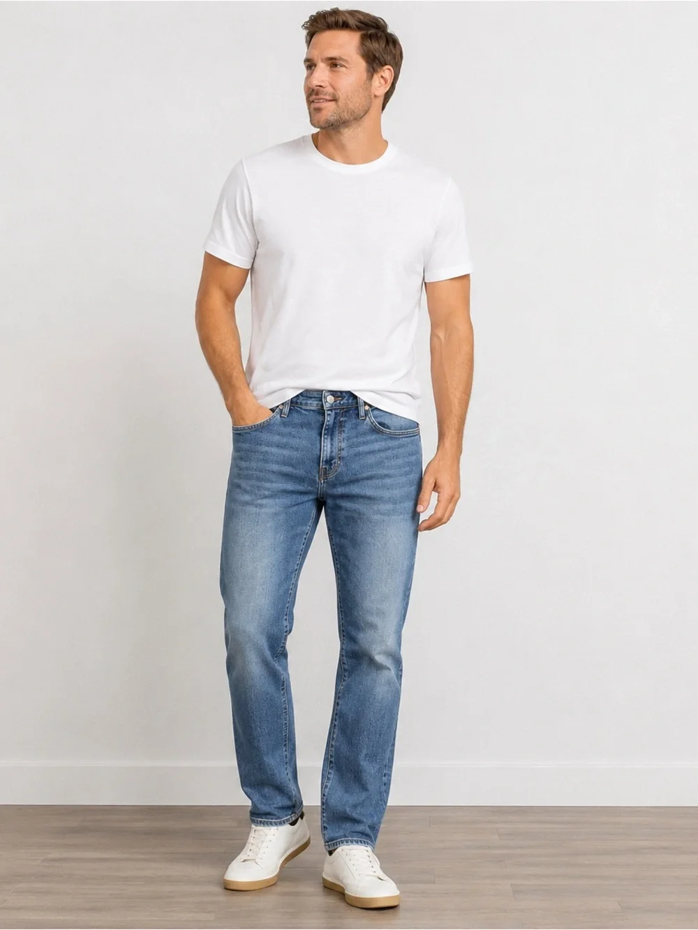 GDW General Denim Works Bridge Straight Leg Jeans Men’s 32x30 Medium Wash